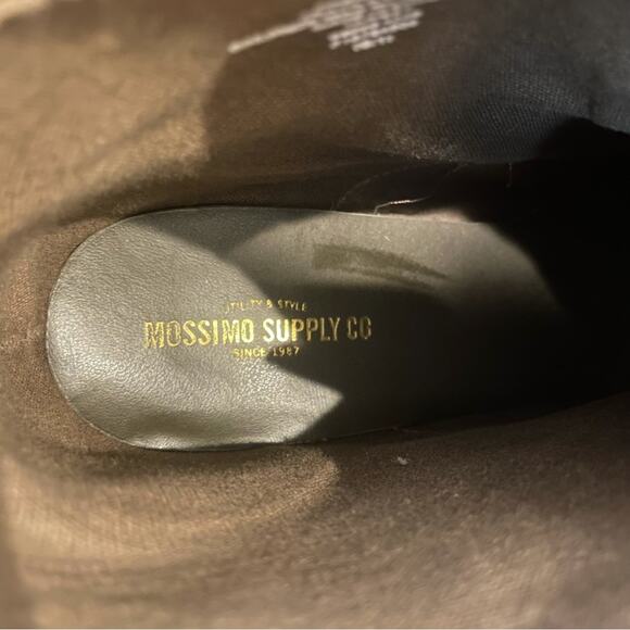 MOSSIMO SUPPLY CO Taupe Faux Suede Lace Up Booties Sz 10 - Picture 4 of 7